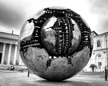 Sphere Sculpture at the Vatican, Rome photo