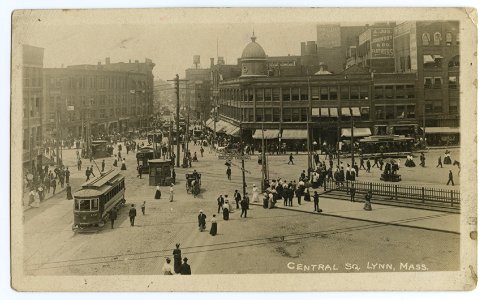 Central Square Lynn, Massachusetts - 1900s or 1890s photo