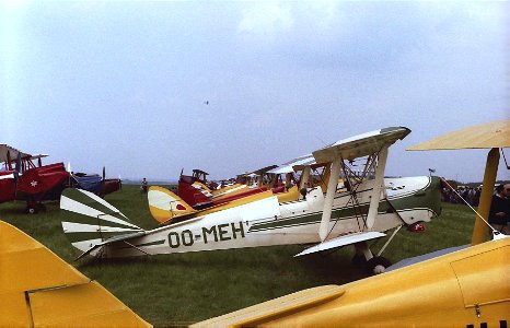 Tiger Moth OO-MEH at Biggin Hill Moth Meet 1984