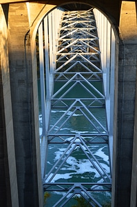 Arch bridge landmark