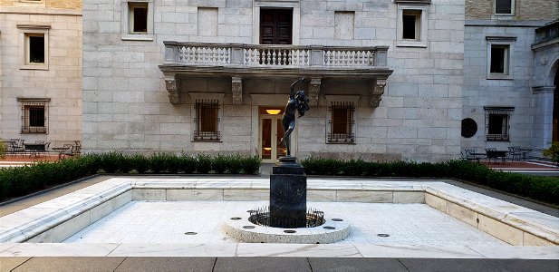Fountain at the BPL Courtyard