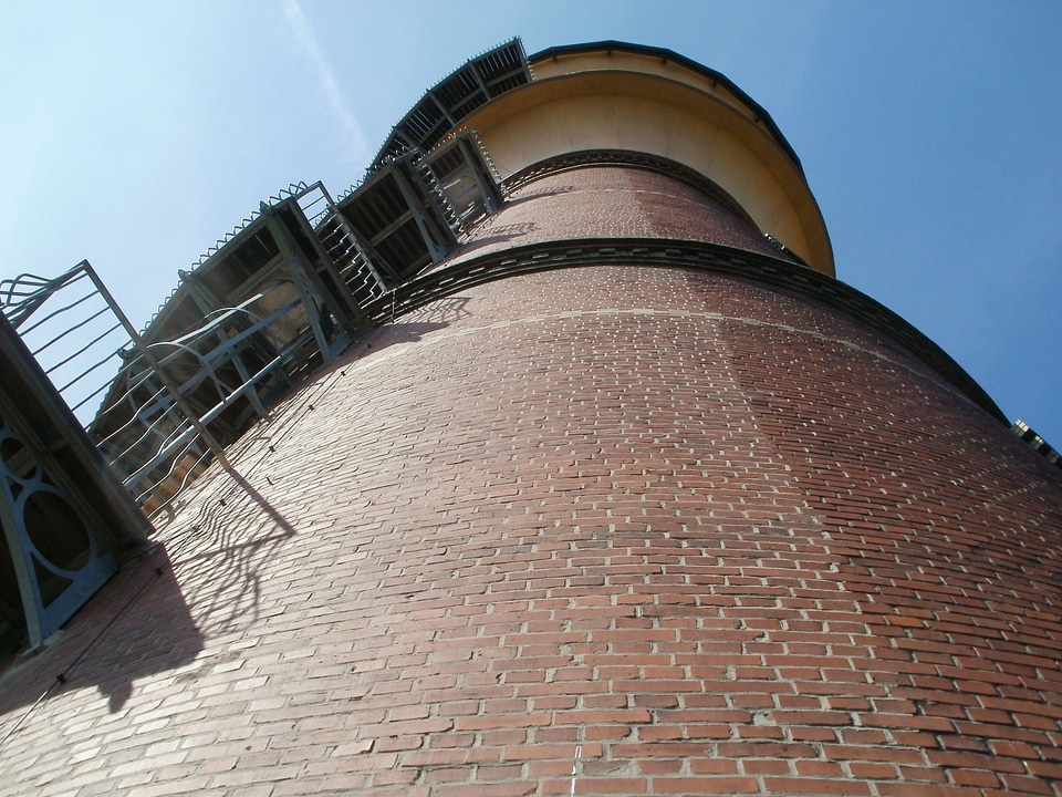 chimney on the clear blue sky background