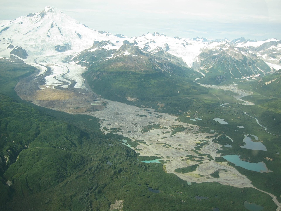 Red Glacier on Iliamna Volcano.