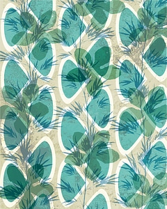 Green Floral Collage