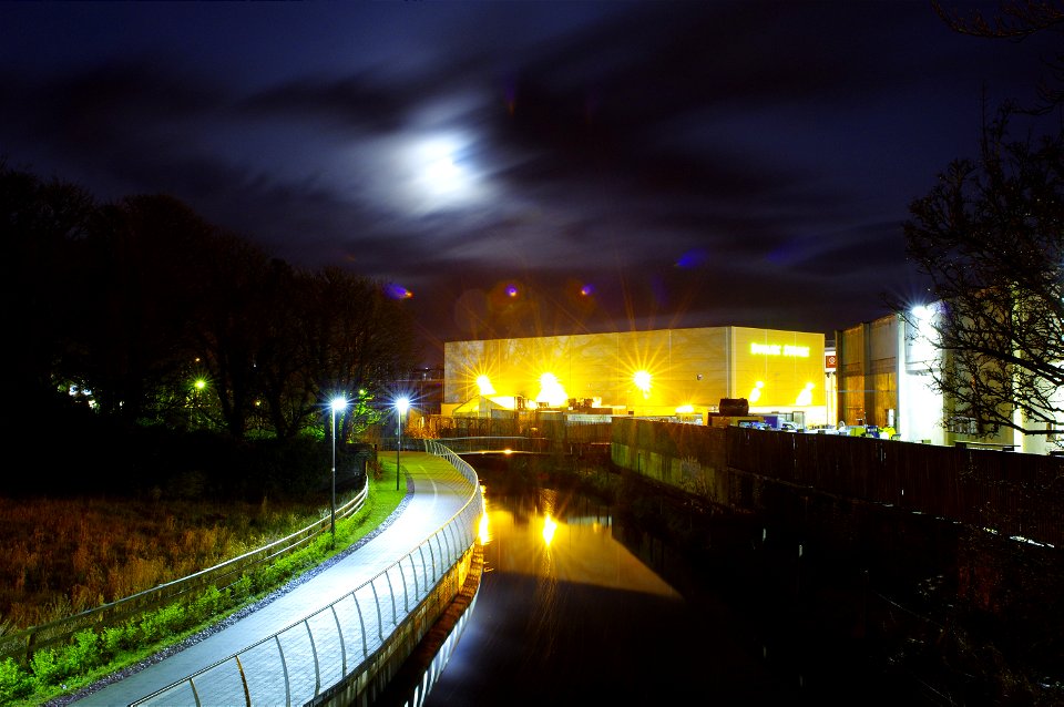 Castlebar Riverside Walk Electric Skyline Jan 2016 13
