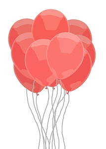 Red Balloon Bunch