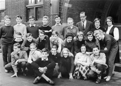 Jaap 2e klas Rotterdams Lyceum, 1958
