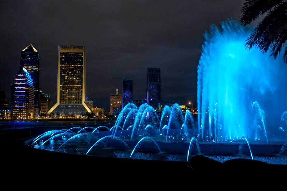 Friendship Fountain at night 1