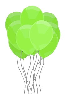 Green Balloon Bunch photo
