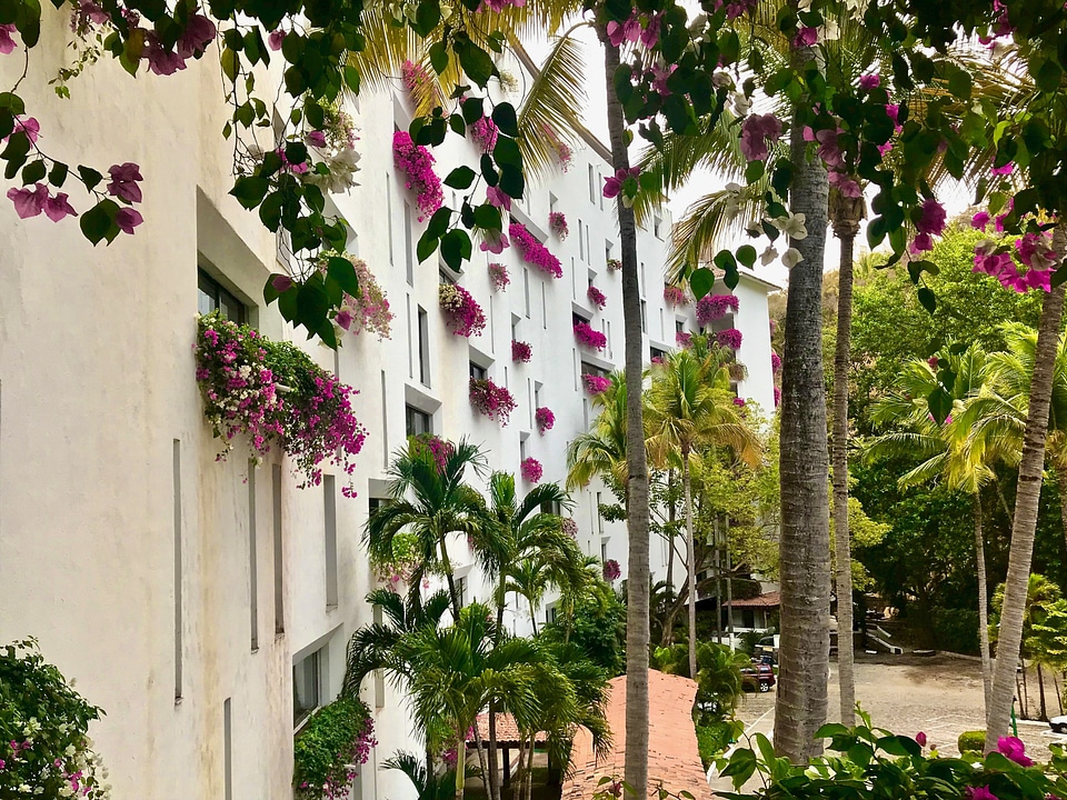 Resort walls in Mexico