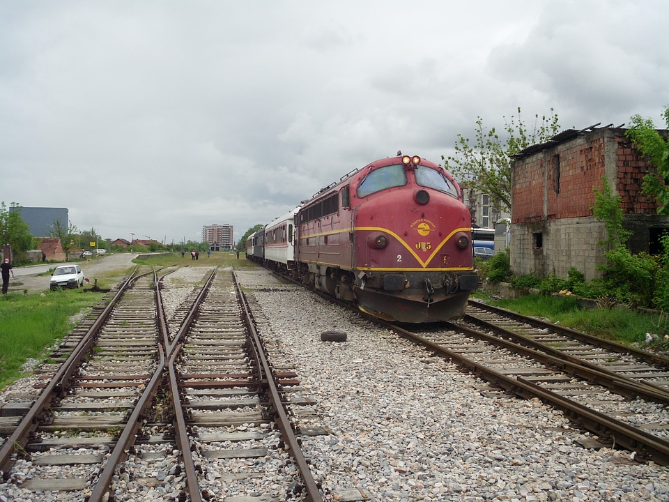 Small railway station Peja Kosovo
