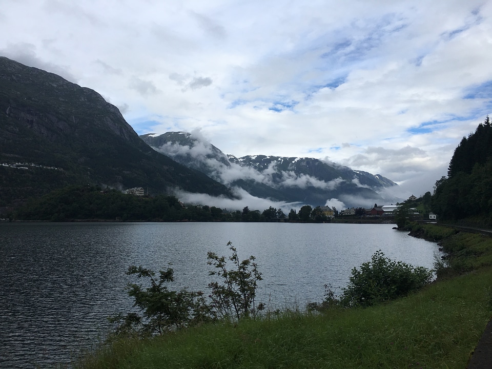 The trail to Troll's Tongue rock in Hordaland county Norway