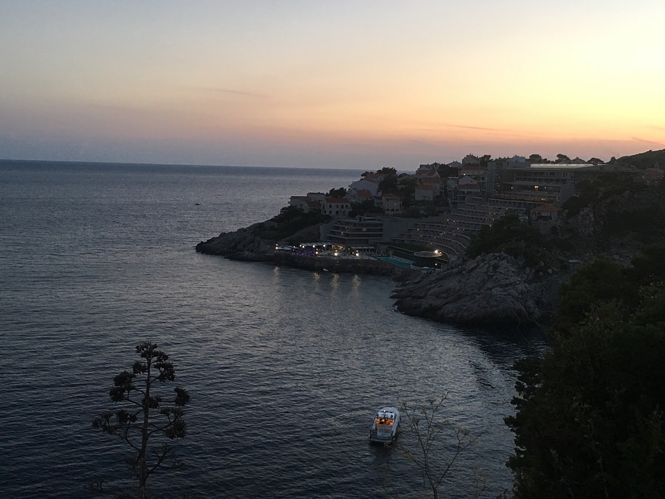 landscape with Adriatic Sea,Biokovo mountains and wonderful bay