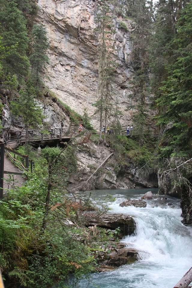 Johnston Canyon walkway in Banff National Park