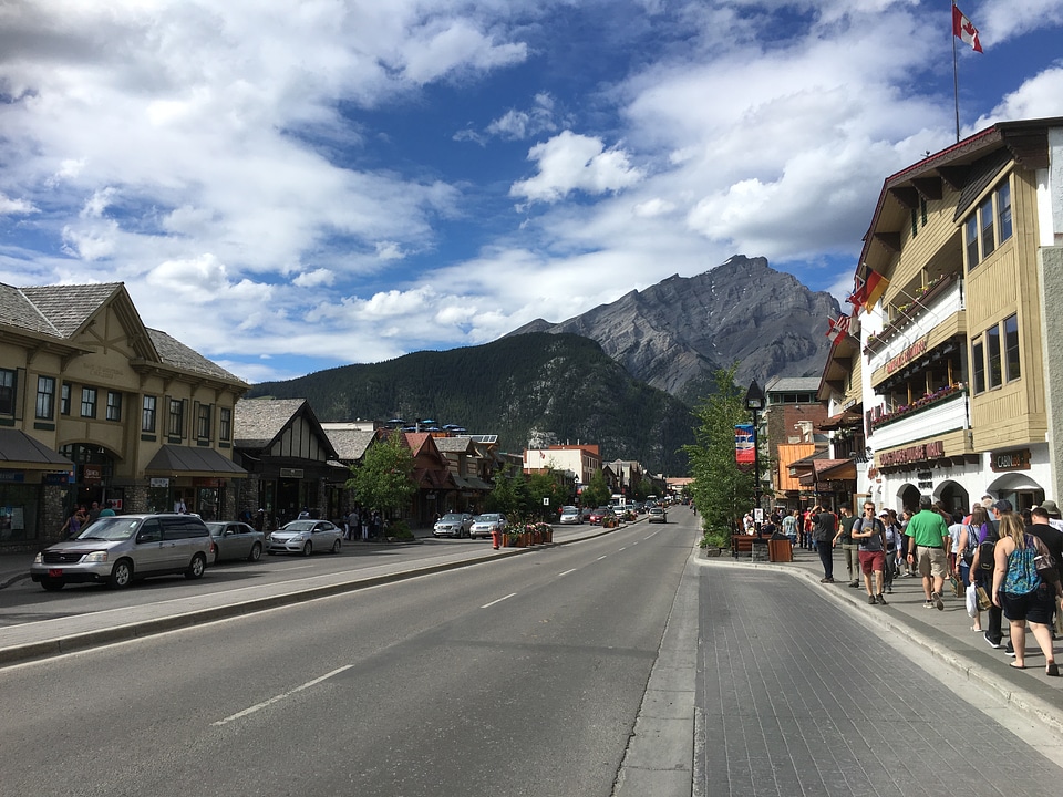 Banff Avenue Shops Alberta, Canada