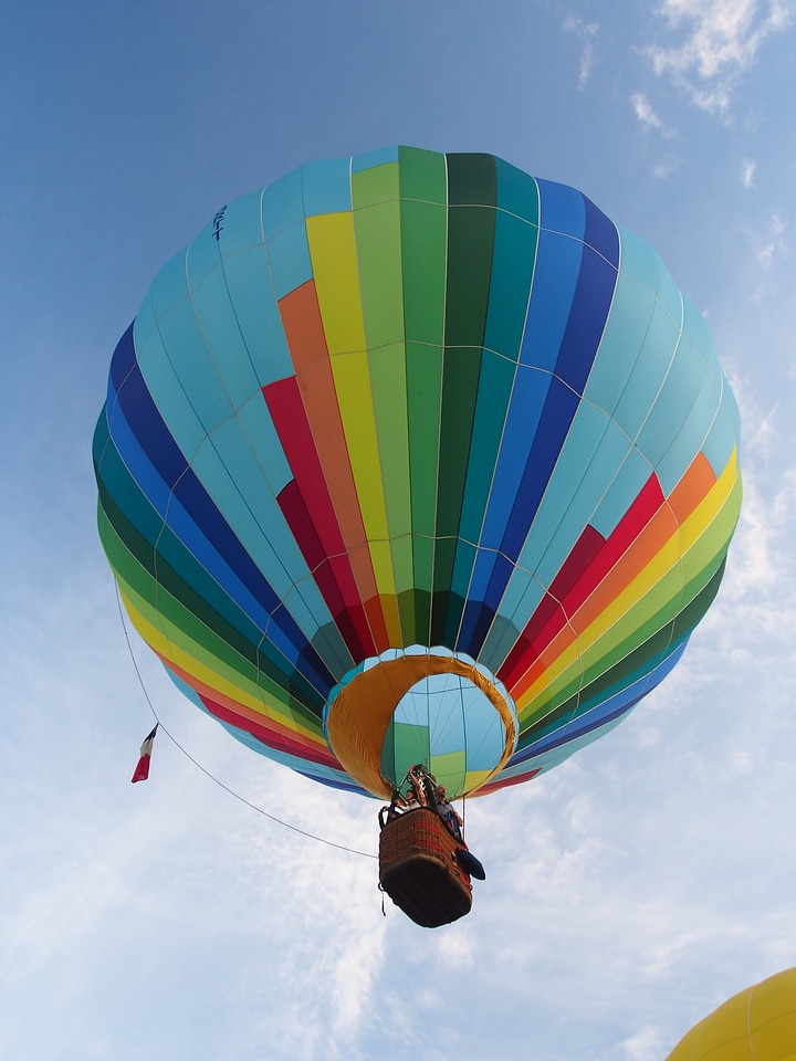 Hot air balloon take-off