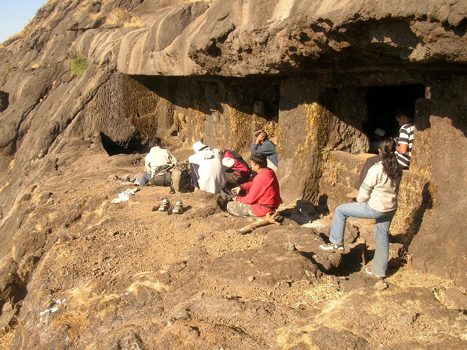 cave on Alang fort