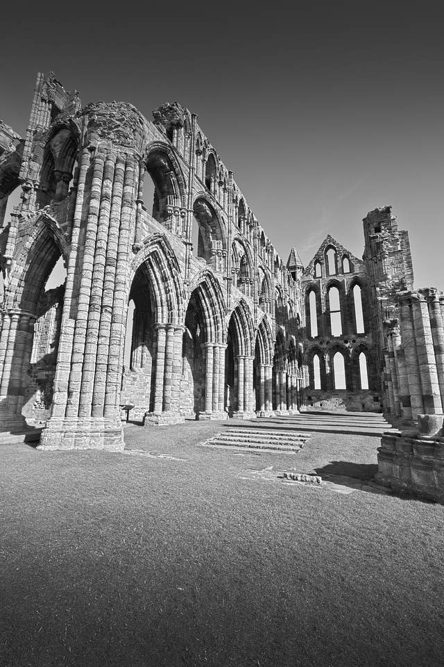 Whitby Abbey in Whitby England