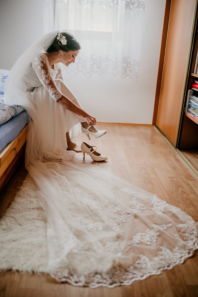 Bride.Young fashion model with perfect skin and make up