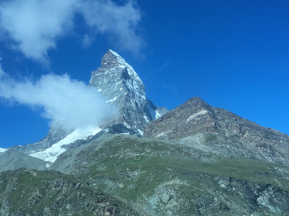 Views of the mountain Matterhorn in Pennine Alps, Switzerland