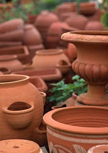Glazed ceramics or earthenware photo
