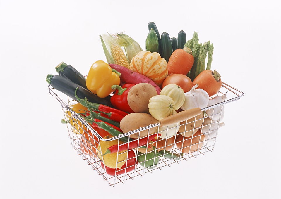 vegetables in the basket