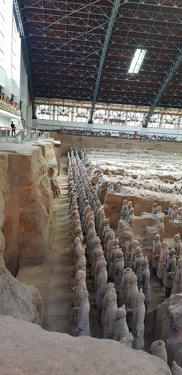 The Terracotta Army in the museum of Qin Shi Huangs tomb