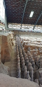 The Terracotta Army in the museum of Qin Shi Huangs tomb
