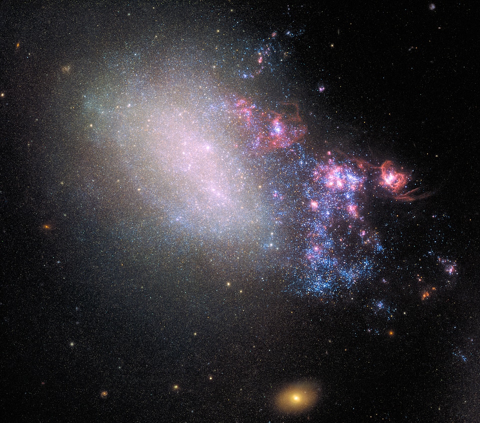 Galaxy Blazes With New Stars Born
