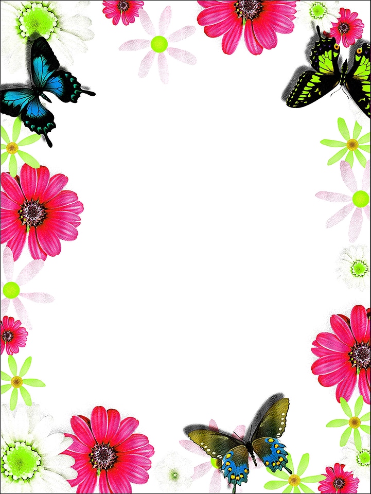 Notepaper summer in plain structure