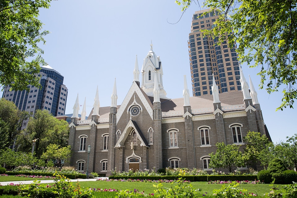 Mormon Temple in Salt Lake City Utah