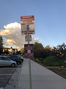 Parking Sign photo