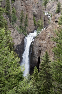 Towers waterfall in Yellowstone National Park photo