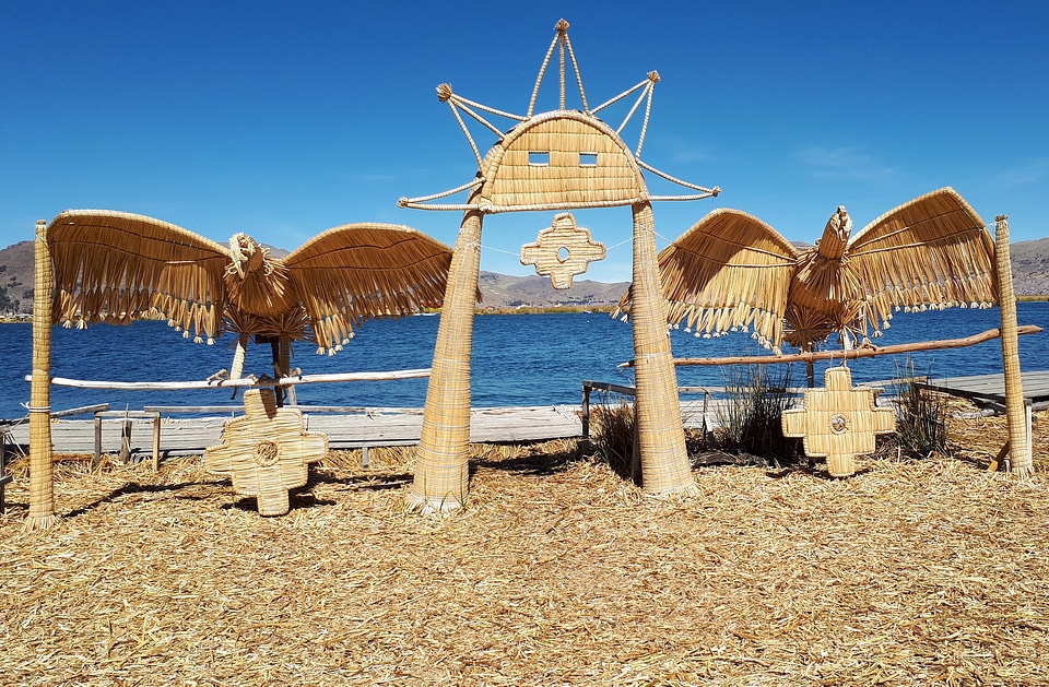 The floating and tourist Islands of lake Titicaca