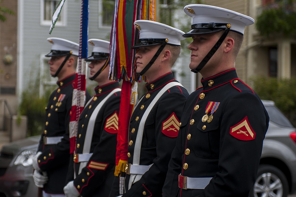 The Marine Corps Color Guard