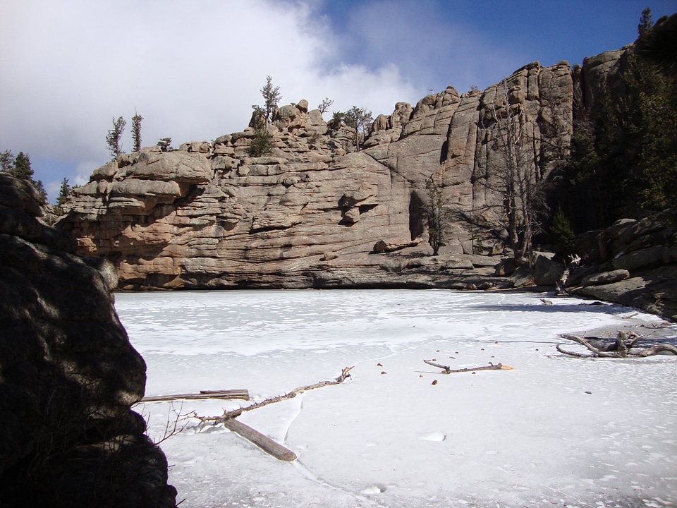 Forzen Gem Lake winter