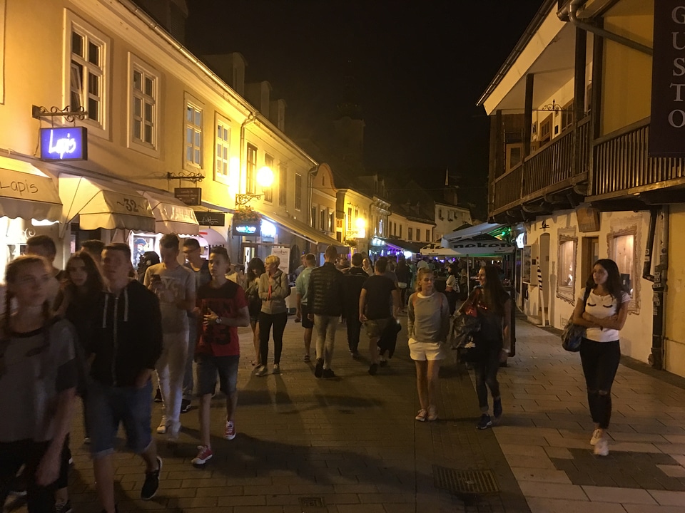 Street restaurant in Croatia