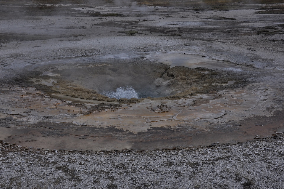 Blue Geyser Pool at Yellowstone