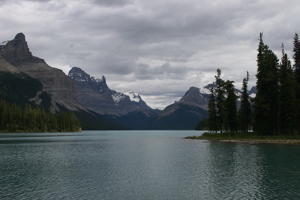Spirit Island in Maligne Lake, Jasper National Park