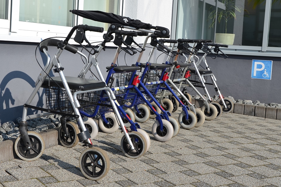 Walking aids old people age