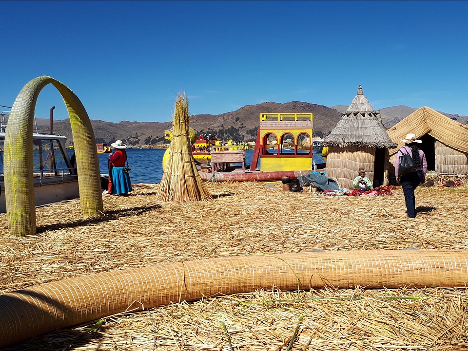 The floating and tourist Islands of lake Titicaca