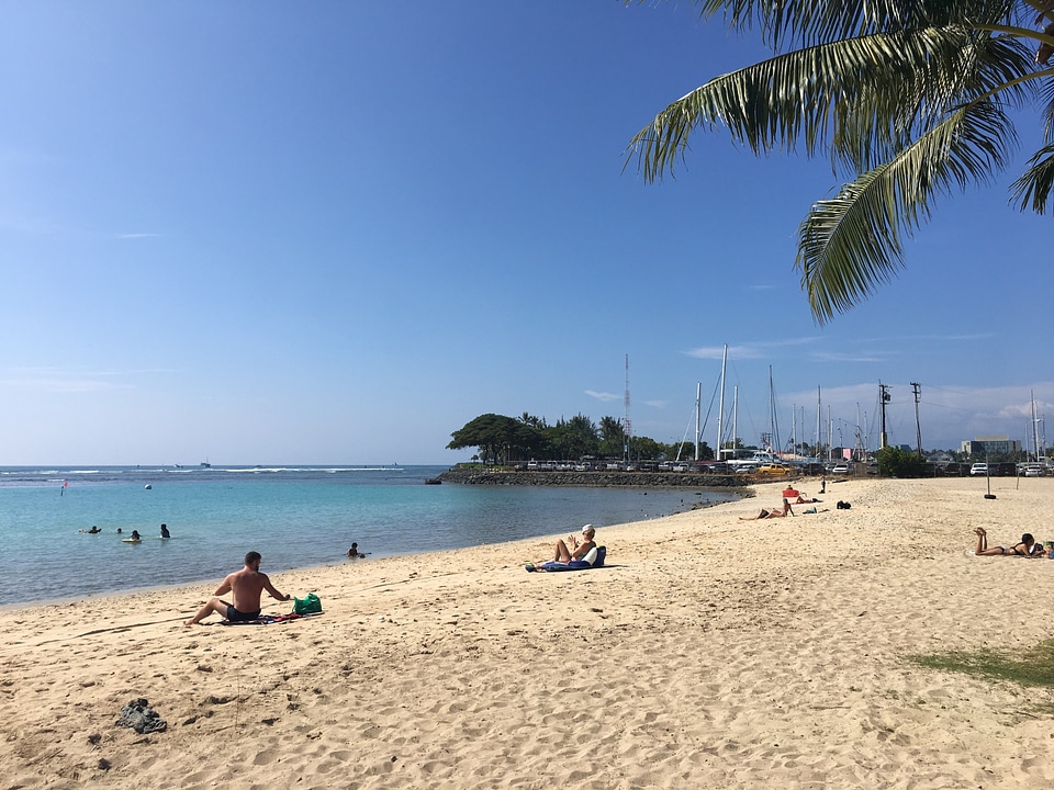 Waikiki Beach and Diamond Head Crater