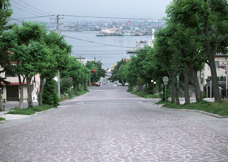 Road Way To The Sea With Blue Sky
