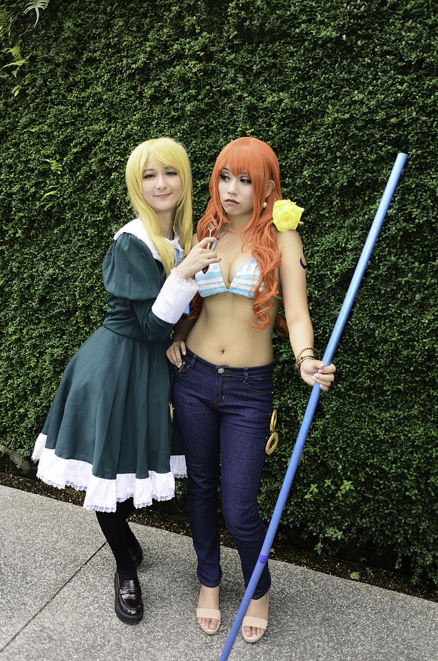 japanese style lolita maid cosplay cute girl