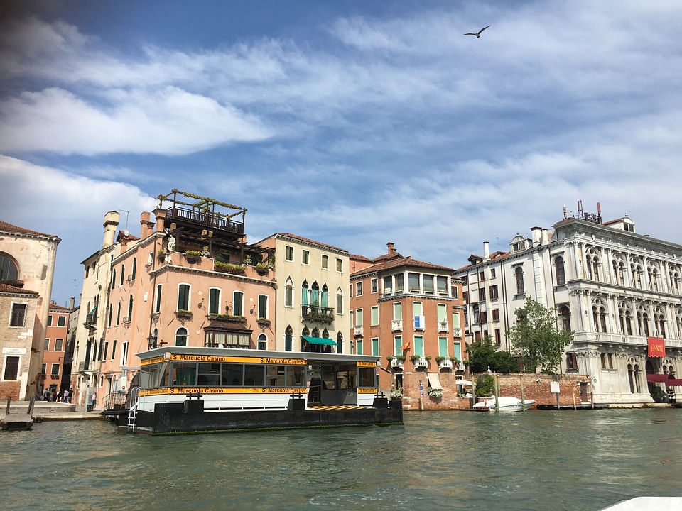 Landscape of Grand Canal Venice Italy
