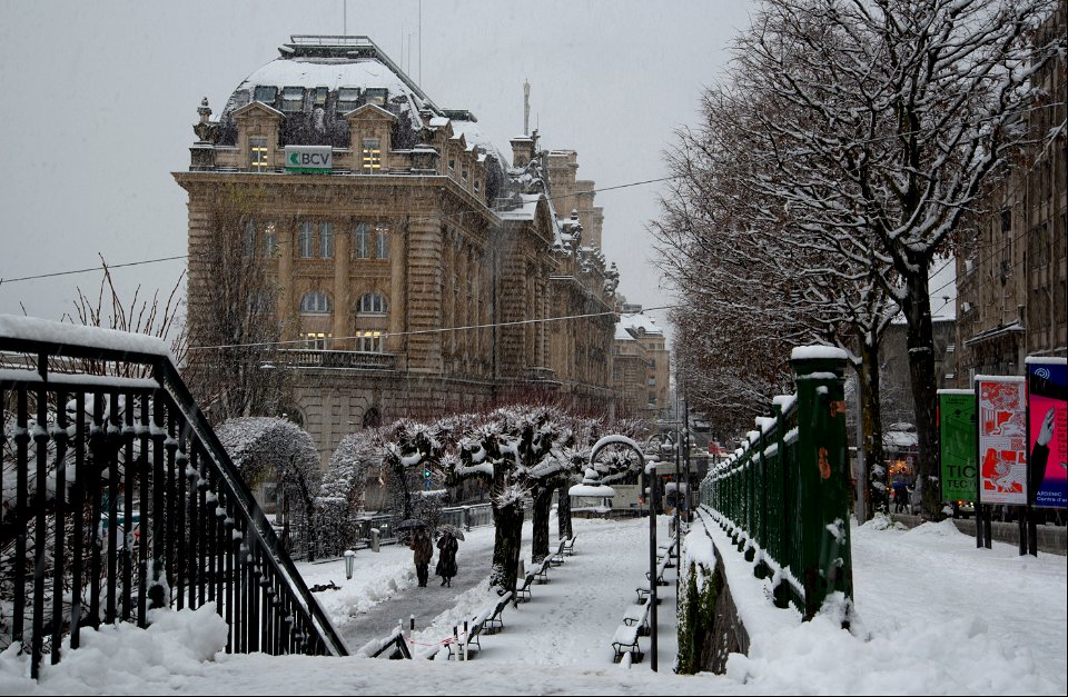 Lausanne en hiver