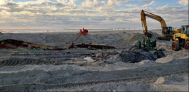 Ocean Pursuit removal progress 11-02-2021
