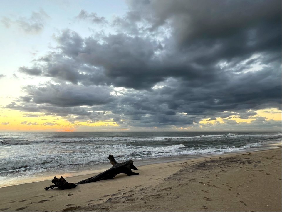 Morning pre-sunrise at the Buxton Lifeguard beach area