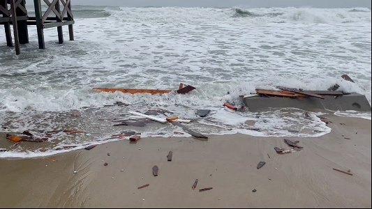 Video of debris on March 14, 2023.