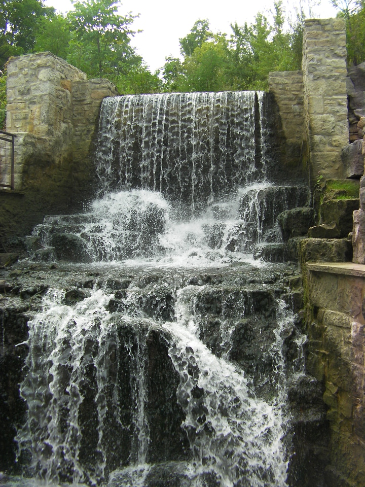 Falls stream cascade photo